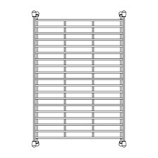 **CLEARANCE** BLC 233535 STAINLESS STEEL FLOATING BOTTOM GRID