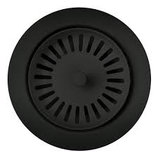 **CLEARANCE** BLC 240327 COAL BLACK STAINLESS STEEL 3-1/2" BASKET STRAINER FOR SILGRANIT SINKS"