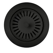 **CLEARANCE** BLC 240339 COAL BLACK STAINLESS STEEL 3-1/2" GARBAGE DISPOSAL FLANGE FOR SILGRANIT SINKS"