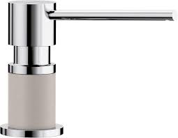 **CLEARANCE** BLC 402573 POLISHED CHROME/CONCRETE GRAY LATO SOAP DISPENSER    (Discontinued Item)