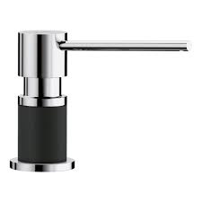 **CLEARANCE** BLC 402574 POLISHED CHROME/COAL BLACK LATO SERIES SOAP/LOTION DISPENSER