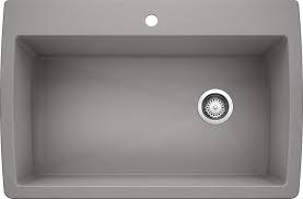 **CLEARANCE** BLC 440193 METALLIC GRAY DIAMOND SERIES DROP-IN/UNDERMOUNT SINGLE BOWL