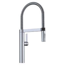 **CLEARANCE** BLC 441332 CLASSIC STEEL BLANCOCULINA SERIES SEMI-PRO KITCHEN FAUCET - 2.2GPM   ** NOT CALIFORNIA COMPLIANT **  (Discontinued Item)
