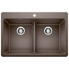**CLEARANCE** BLC 442561 CAFE CORENCE SERIES DROP-IN/UNDERMOUNT DOUBLE EQUAL BOWL (LOW DIVIDE)