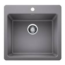 **CLEARANCE** BLC 442570 METALLIC GRAY CORENCE SERIES DROP-IN/UNDERMOUNT MEDIUM SINGLE BOWL