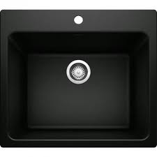 **CLEARANCE** BLC 442924 COAL BLACK LIVEN SERIES DROP-IN/UNDERMOUNT