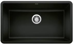 **CLEARANCE** BLC 442931 COAL BLACK PRECIS SERIES UNDERMOUNT SINGLE BOWL
