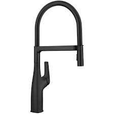 **CLEARANCE** BLC 443019 MATTE BLACK RIVANA SERIES SEMI-PRO KITCHEN FAUCET - 1.5GPM