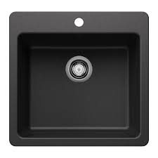 **CLEARANCE** BLC 443227 ANTHRACITE LIVEN SERIES DUAL MOUNT SINGLE BOWL