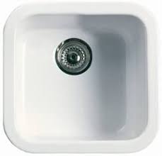 **CLEARANCE** ROH 5927-00 WHITE FIRECLAY BAR SINK 17-1/2" x 17-1/8" x 8"DEEP