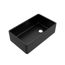 **CLEARANCE** ROH AL3220AF163 MATTE BLACK ALLIA 32in. SINGLE BOWL APRON FRONT FIRECLAY KITCHEN SINK