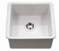 **CLEARANCE** HMT CHE-1717BU-MWH MATTE WHITE CHELSEA SERIES UNDERMOUNT FIRECLAY BAR/PREP SINK - 19-1/8 x 18-3/8 x 8" (WxDxH)"