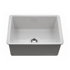 **CLEARANCE** HMT CHE-2619SU-WH WHITE CHELSEA SERIES UNDERMOUNT FIRECLAY SINGLE BOWL KITCHEN SINK - 25-1/2 x 18-1/4 x 8" (WxDxH)"