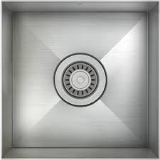 **CLEARANCE** Julien IH0-US-14148 STAINLESS STEEL PROINOX H0 UNDERMOUNT SINGLE BOWL PREP/BAR SINK - 14 x 14 x 8" O.D.   (Clearance Item)
