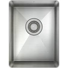 **CLEARANCE** Julien IH75-US-14188 STAINLESS STEEL PROINOX H75 UNDERMOUNT SINGLE BOWL PREP/BAR SINK - 14 x 18 x 8" O.D.   (Clearance Item)