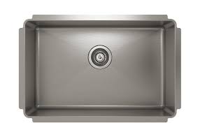 **CLEARANCE** Julien IH75-US-27188 STAINLESS STEEL PROINOX H75 UNDERMOUNT SINGLE BOWL KITCHEN SINK - 27 x 18 x 8" O.D.   (Clearance Item)