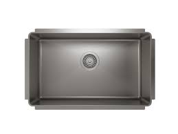 **CLEARANCE** Julien IH75-US-291810 STAINLESS STEEL PROINOX H75 UNDERMOUNT SINGLE BOWL KITCHEN SINK - 29 x 18 x 10" O.D.   (Clearance Item)