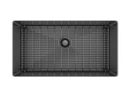 **CLEARANCE** Julien IH75-US-321810-BLK-G BLACK STAINLESS STEEL PROINOX H75 UNDERMOUNT SINK - 32 x 18 x 10" O.D.   (Includes stainless steel bottom grid)  (Clearance Item)