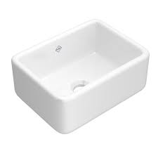 **CLEARANCE** ROH RC2418-WH WHITE SHAWS FIRECLAY APRON SINK 24 x 18"   (Clearance Item)