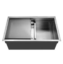 **CLEARANCE** HMT REN-3218S RENDEZVOUS SERIES 18 GAUGE UNDERMOUNT STAINLESS STEEL SINGLE BOWL KITCHEN SINK - INCLUDES ACCESSORIES - 31-9/16 x 17-13/16 x 9" (WxDxH)"