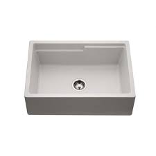 **CLEARANCE** HMT SIO-3320SAW-WH WHITE APRON FRONT SIOSTONE SINGLE BOWL KITCHEN SINK - INCLUDES ACCESSORIES - 33 x 20 x 9" (WxDxH)"