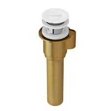 **CLEARANCE** V&A K-40E-WH INTELLIDRAIN PUSH DRAIN FOR V&A BATHTUBS WITHOUT AN OVERFLOW HOLE WHITE (WH)
