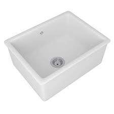 **CLEARANCE** ROH UM2318WH WHITE SHAWS UNDERMOUNT SINGLE BOWL FIRECLAY KITCHEN SINK