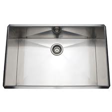 Rohl RSS3018SB 30-Inch Kitchen Sink with Tangent Edge, Brushed