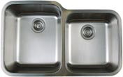 BLANCO, Stainless Steel 441023 STELLAR 60/40 Double Bowl Undermount Kitchen Sink