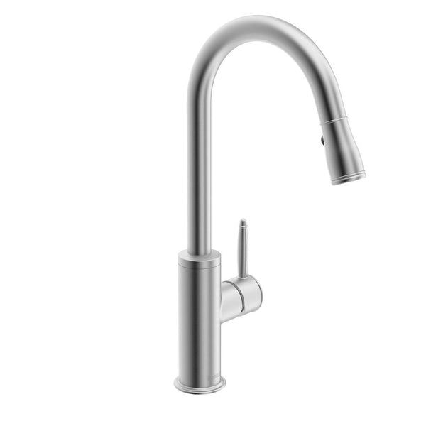 in2aqua, 6007.1.80.2, in2aqua Classic Single-Lever Kitchen Faucet with Swivel Spout With Pull-Down Spray, Stainless Steel