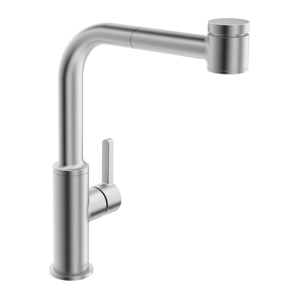 in2aqua, 6001.1.80.2, in2aqua Edge Single-Lever Kitchen Faucet With Swivel Spout; Veggie Spray, Stainless Steel