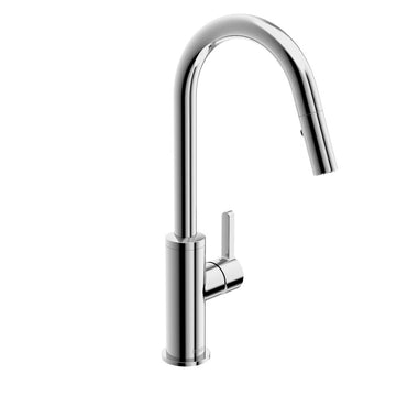 in2aqua, 6008.1.00.2, in2aqua Edge Single-Lever Kitchen Faucet With Swivel Spout And Pull-Down Spray, Polished Chrome