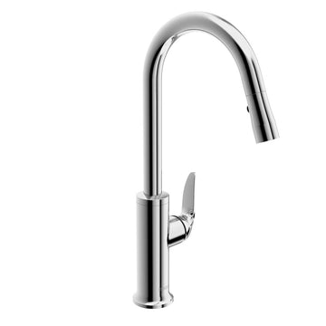 in2aqua, 6009.1.00.2, in2aqua Style Single-Lever Kitchen Faucet With Swivel Spout And Pull-Down Spray, Polished Chrome