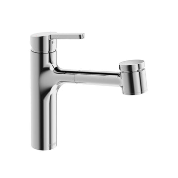 in2aqua, 6010.1.00.2, in2aqua Edge Single-Lever Kitchen Faucet With Swivel Spout And Pull-Out Spray, Polished Chrome