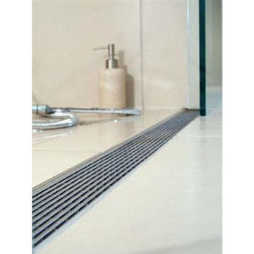 ACO, 37477, Shower Channel Grate 31.50", Solid Stainless Steel