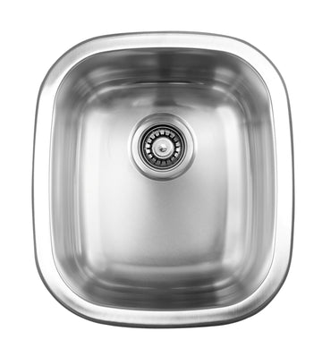 Ukinox UN345 Modern Dual Mount Single Bowl Stainless Steel Kitchen Sink