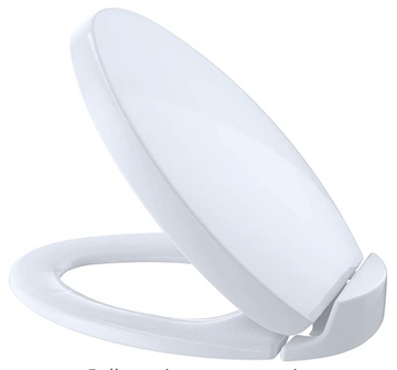 TOTO SS204#01 Contemporary SoftClose Oval Toilet Seat, Cotton White