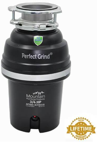 Mountain plumbing MT666-3CFWD3B - 3-Bolt Mount 3/4 HP Disposer