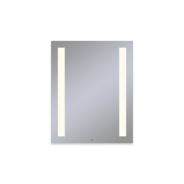 Robern YM2430RCFPD3 30" Vitality Series Rectangular Frameless Mirror with Column Lighting