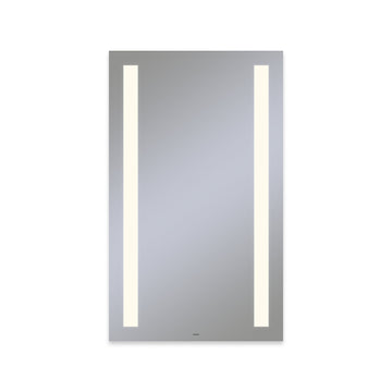 Robern YM2440RCFPD3 40" Vitality Series Rectangular Frameless Mirror with Column Lighting