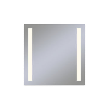 Robern YM3030RCFPD3 30" Vitality Series Rectangular Frameless Mirror with Column Lighting
