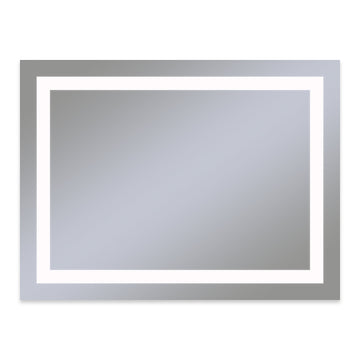 Robern YM4836RIFPD4P 48 x 36" Vitality Flip Series Rectangular Frameless Rotatable Mirror with Inset Lighting